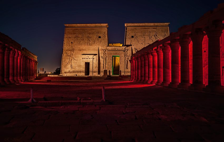 Sound and light in Philae temple