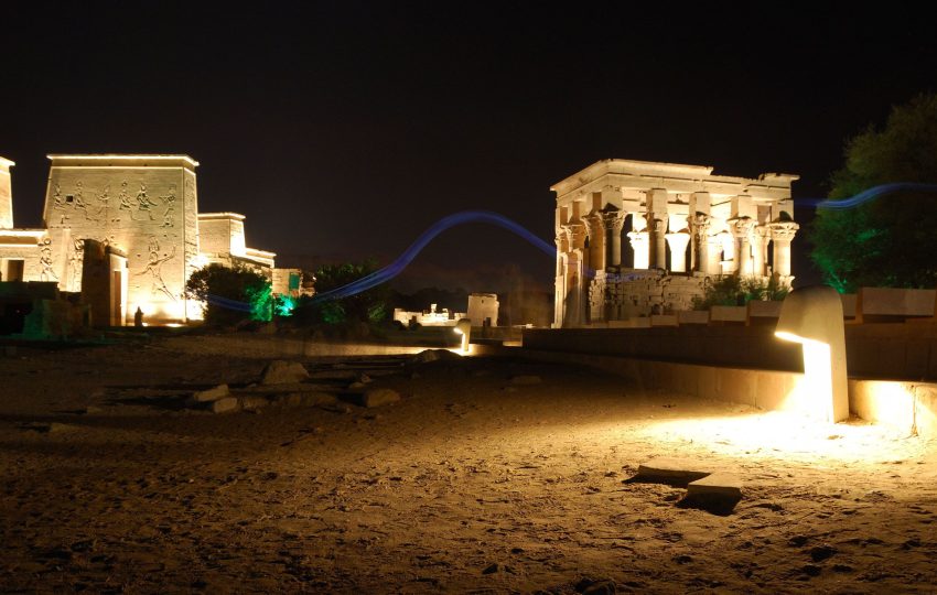 Sound and light in Philae temple