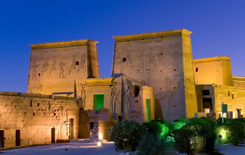 Sound and light in Philae temple